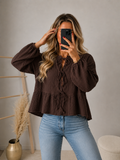 ⊹ SWINNY Bluse Brown ⊹