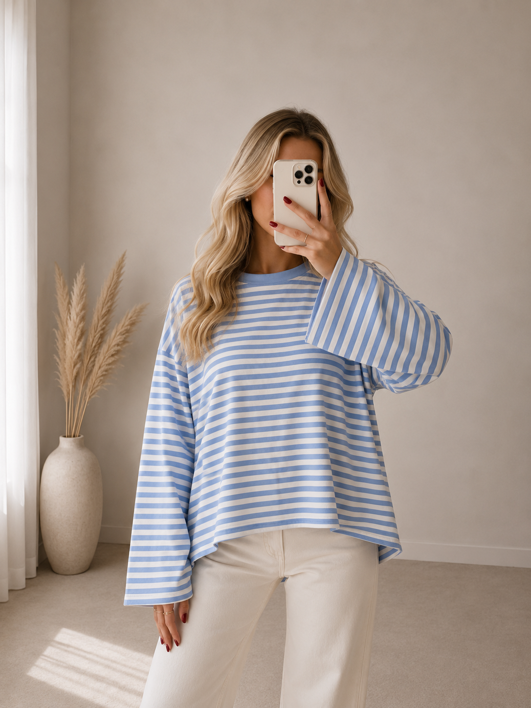 ⊹ MISSY Pullover Blue/White ⊹