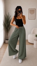 ⊹ PAULA Plisseehose Khaki ⊹