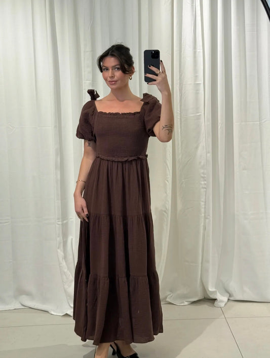 ⊹ IDA Kleid Brown ⊹