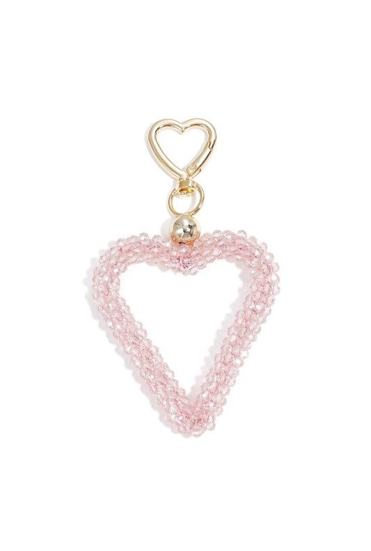 ⊹ HEARTFUL Taschenanhänger Rosa ⊹