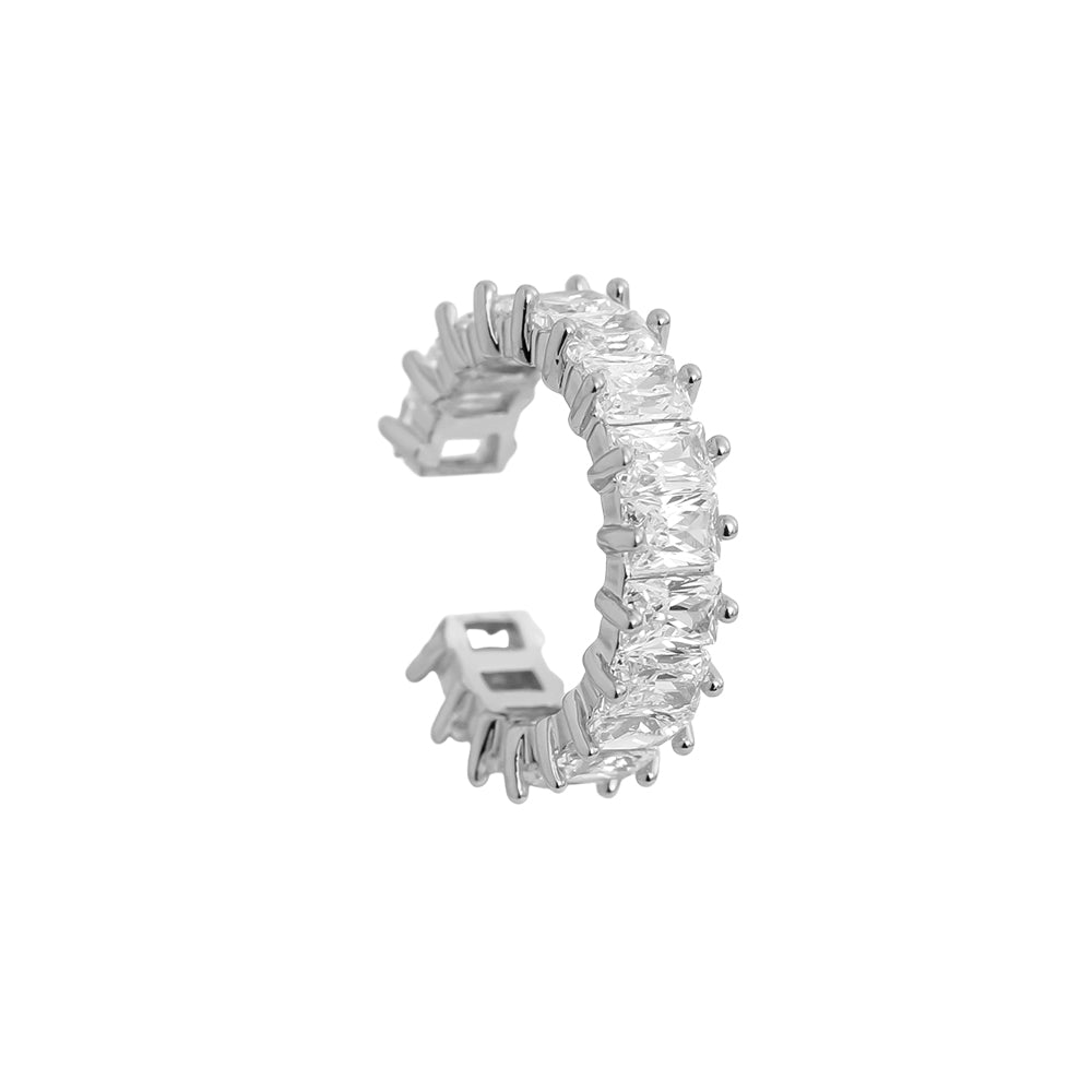 ⊹ BIG DIAMOND Earcuff Silber ⊹