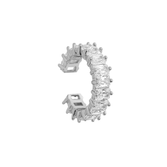 ⊹ BIG DIAMOND Earcuff Silber ⊹