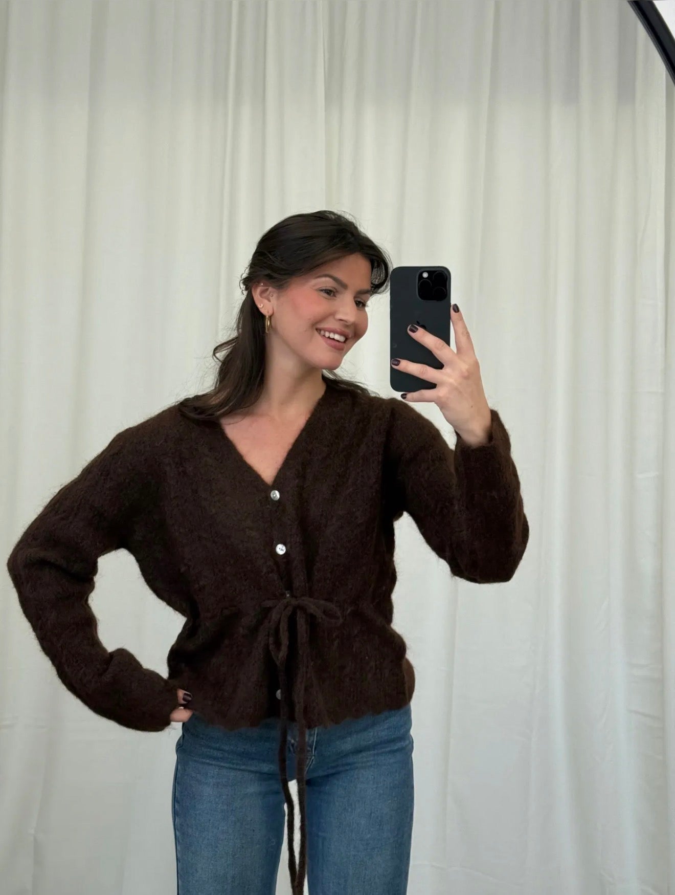 ⊹ CADIE Strickjacke Brown ⊹