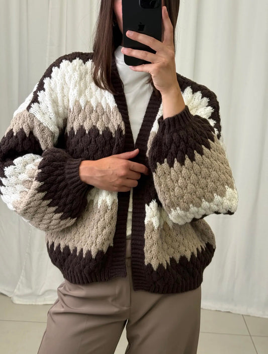 ⊹ POPI Strickjacke Brown ⊹