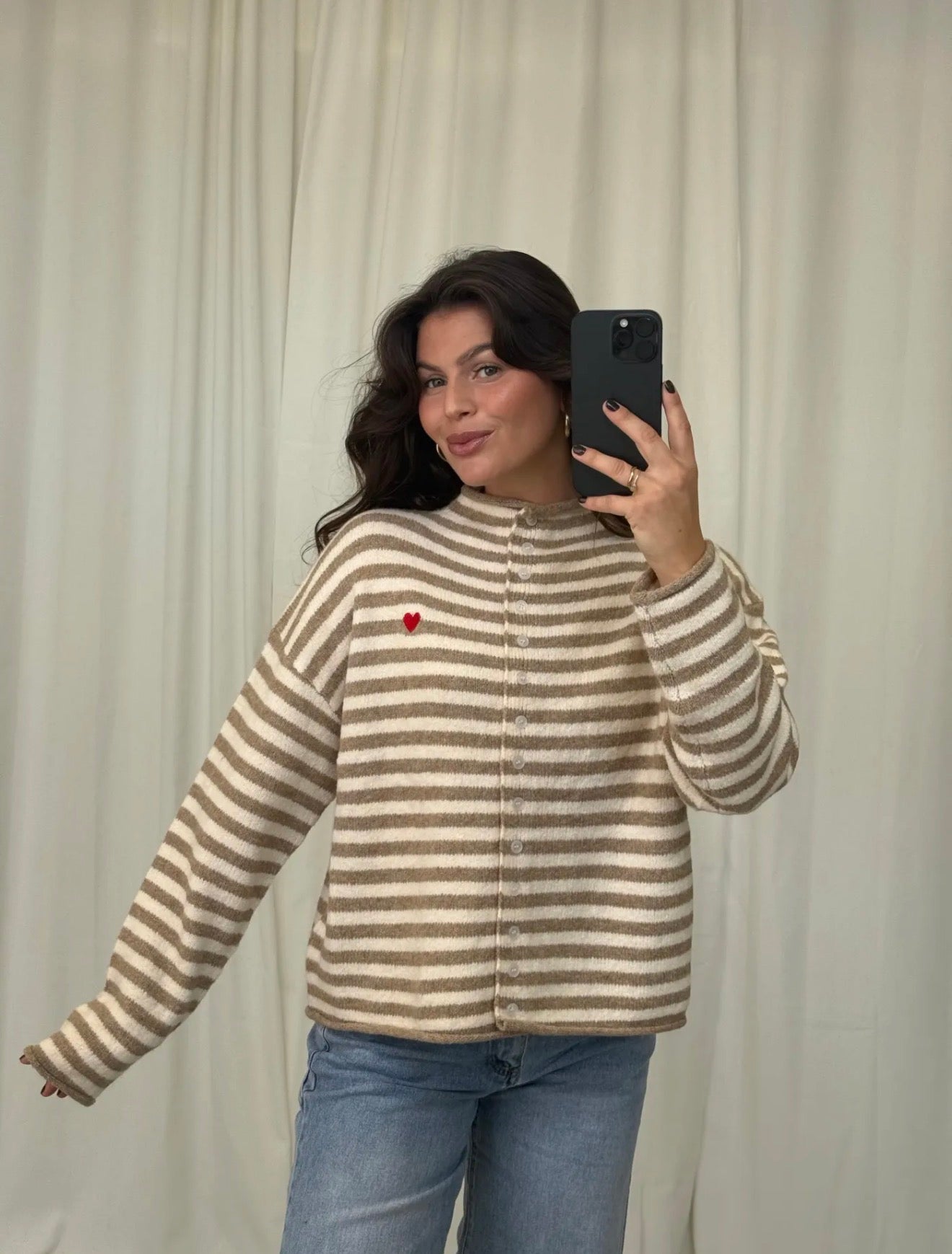 ⊹ HEATHER Strickjacke Beige ⊹