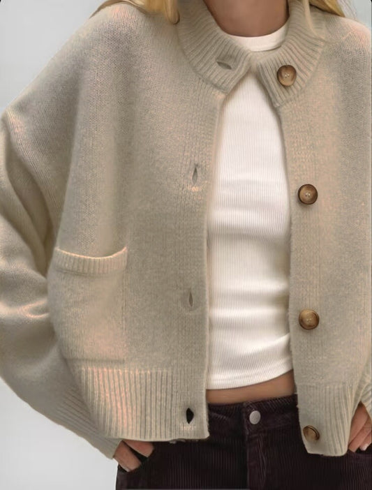 ⊹ LIZ Strickjacke Taupe ⊹