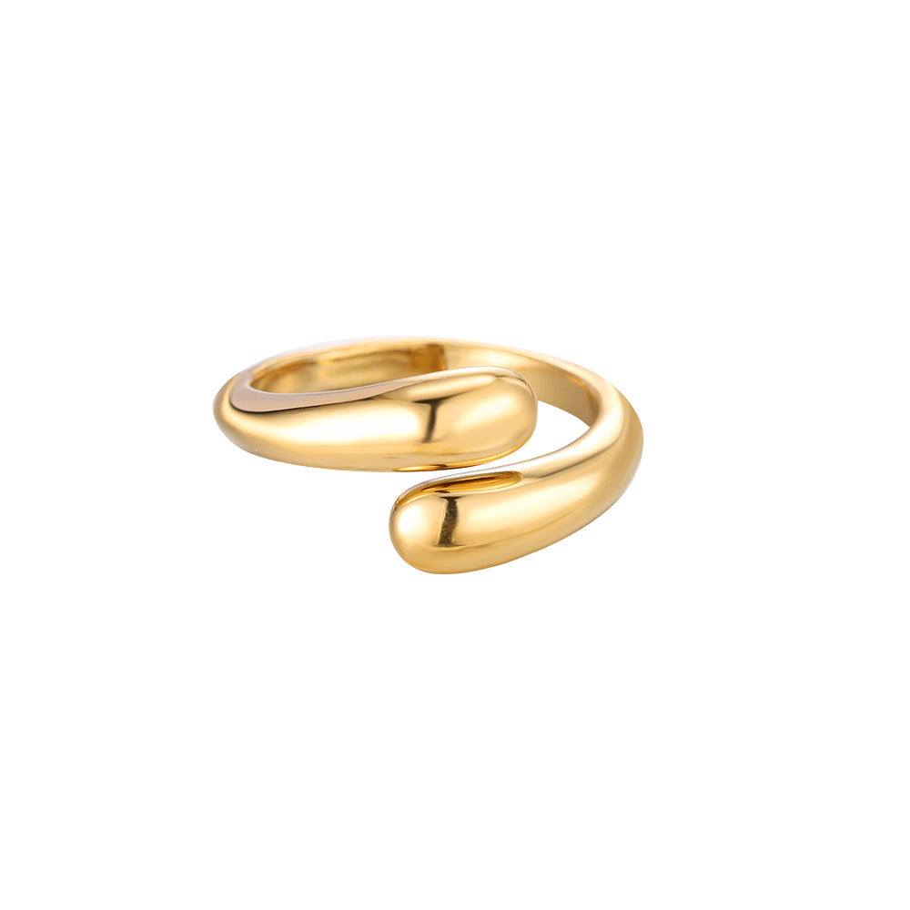 ⊹ BIG DROPS Ring Gold ⊹