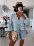 ⊹ FINA Bluse Blue ⊹