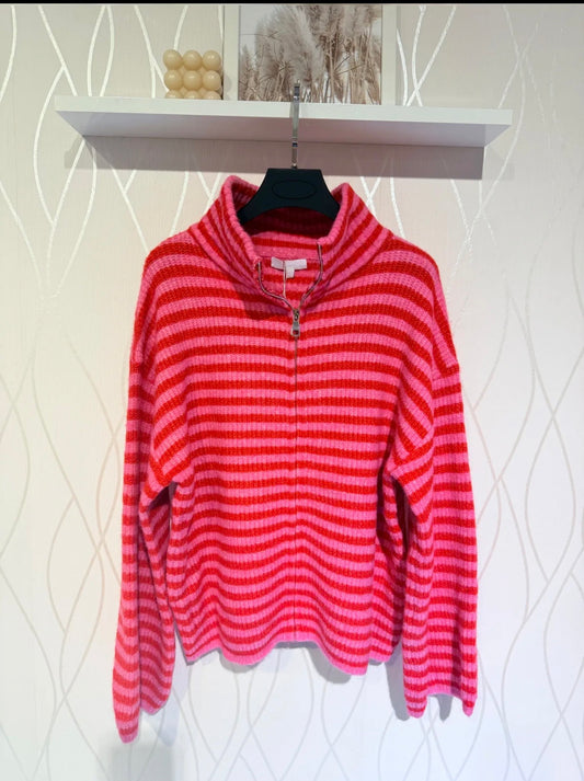 ⊹ MAVA Strickjacke Red/Rose ⊹