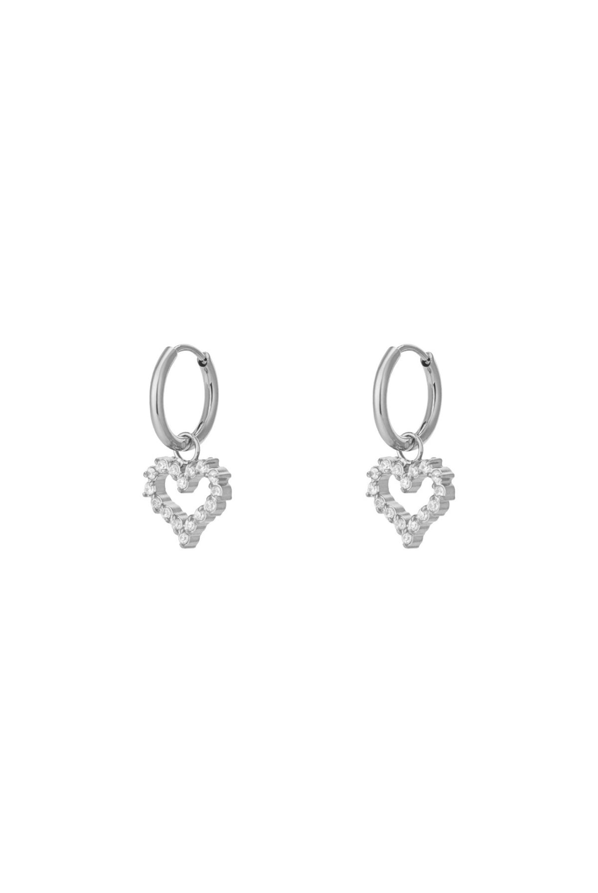 ⊹ HEARTFUL Ohrringe Silber ⊹