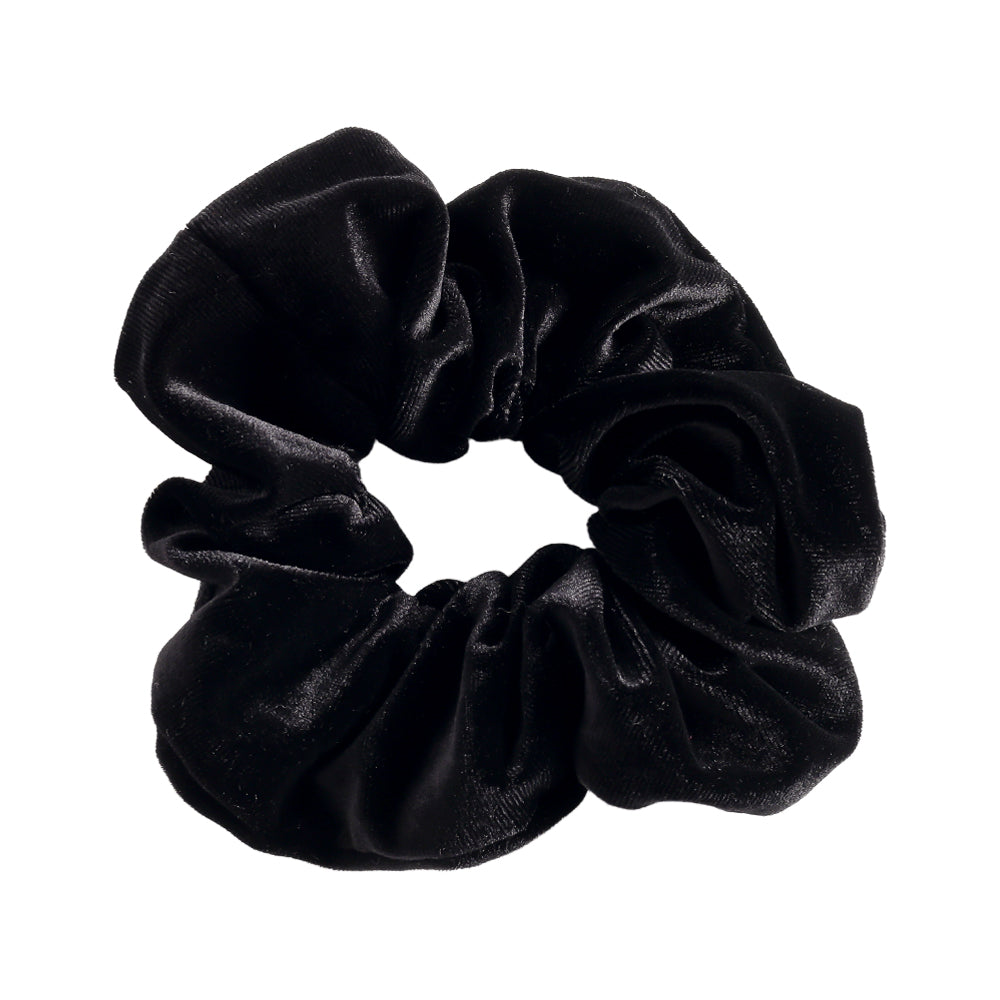 ⊹ Samt Scrunchie Black ⊹ Medium