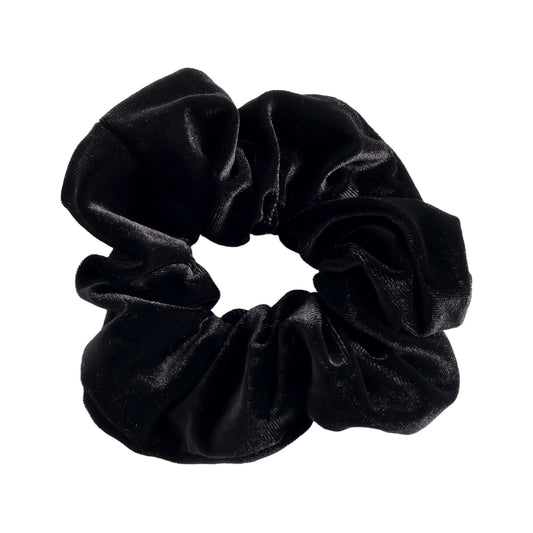 ⊹ Samt Scrunchie Black ⊹ Medium