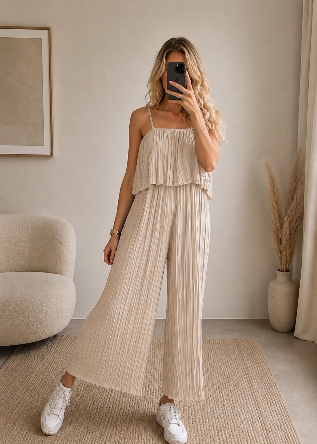 ⊹ PAULA Jumpsuit Beige ⊹