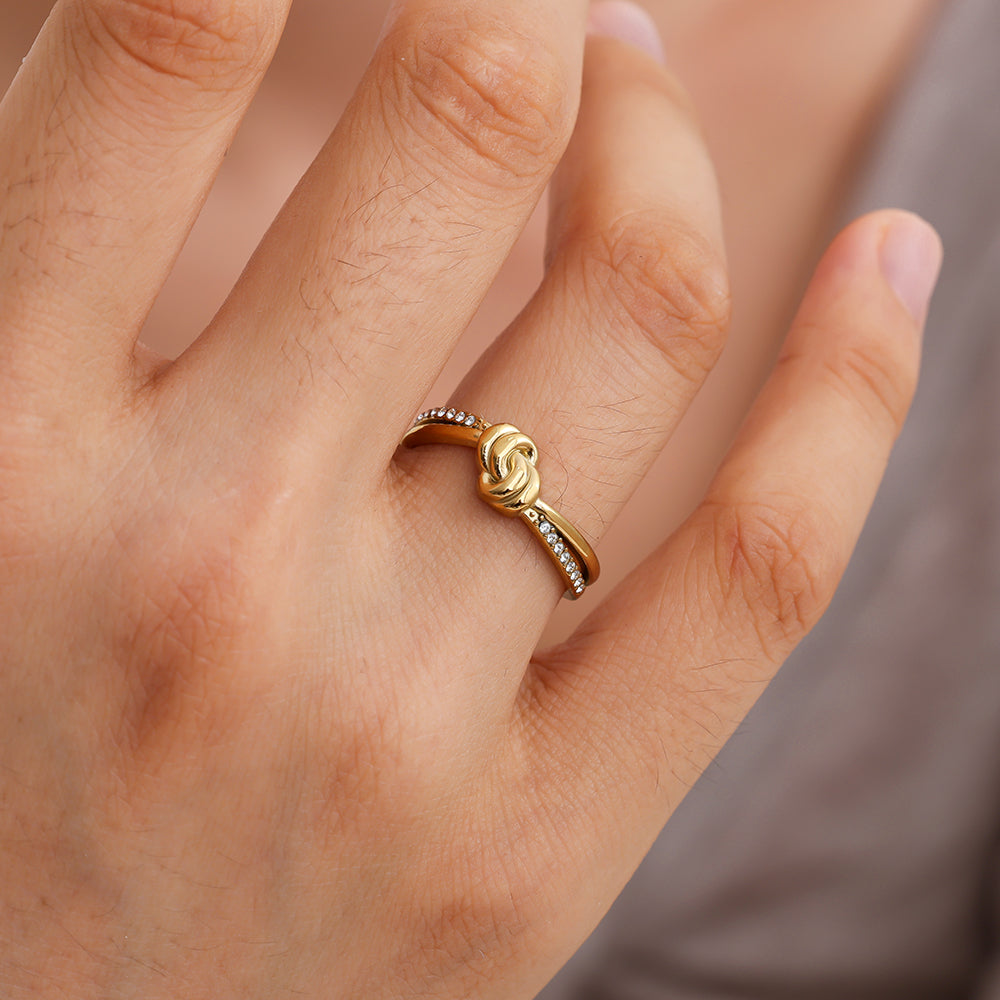 ⊹ KNOTI Ring Gold ⊹