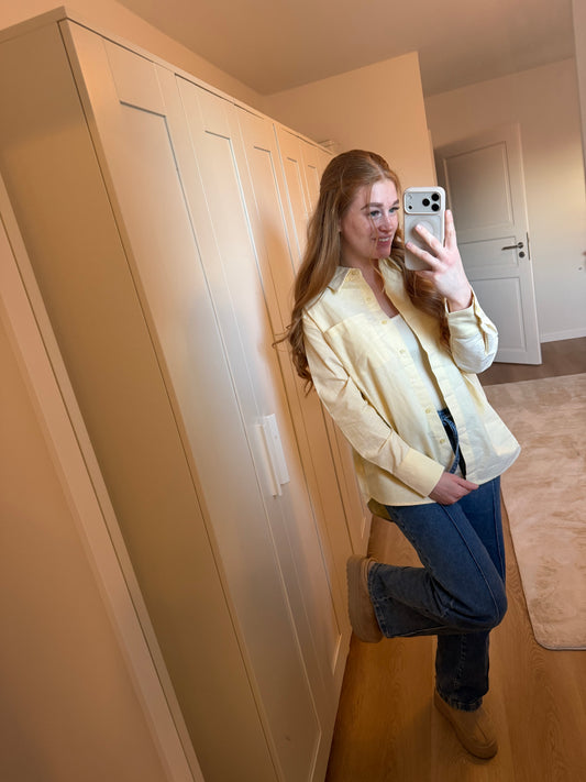 ⊹ OXFORD Bluse Butteryellow ⊹