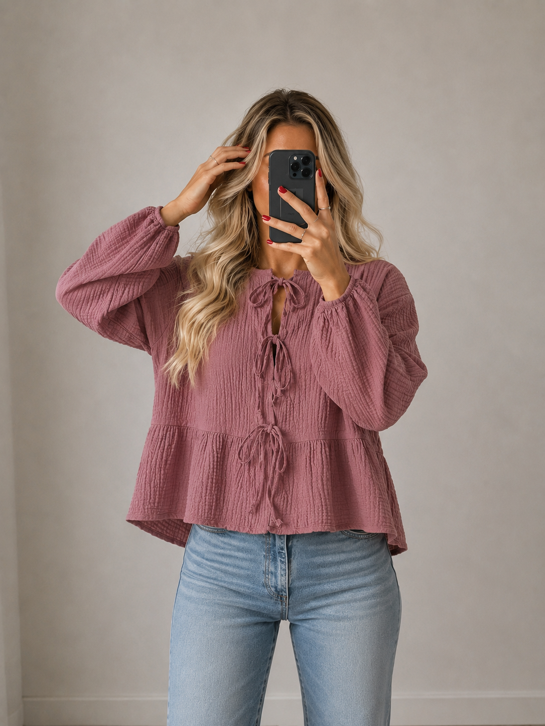 ⊹ SWINNY Bluse Rosewood ⊹
