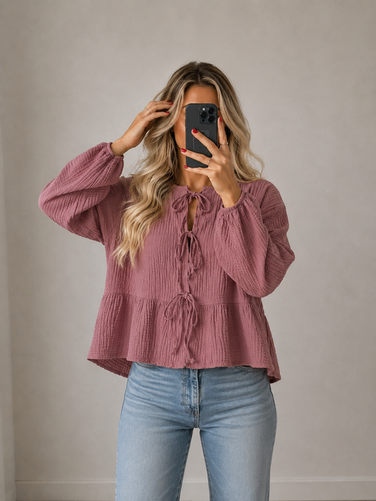 ⊹ SWINNY Bluse Rosewood ⊹