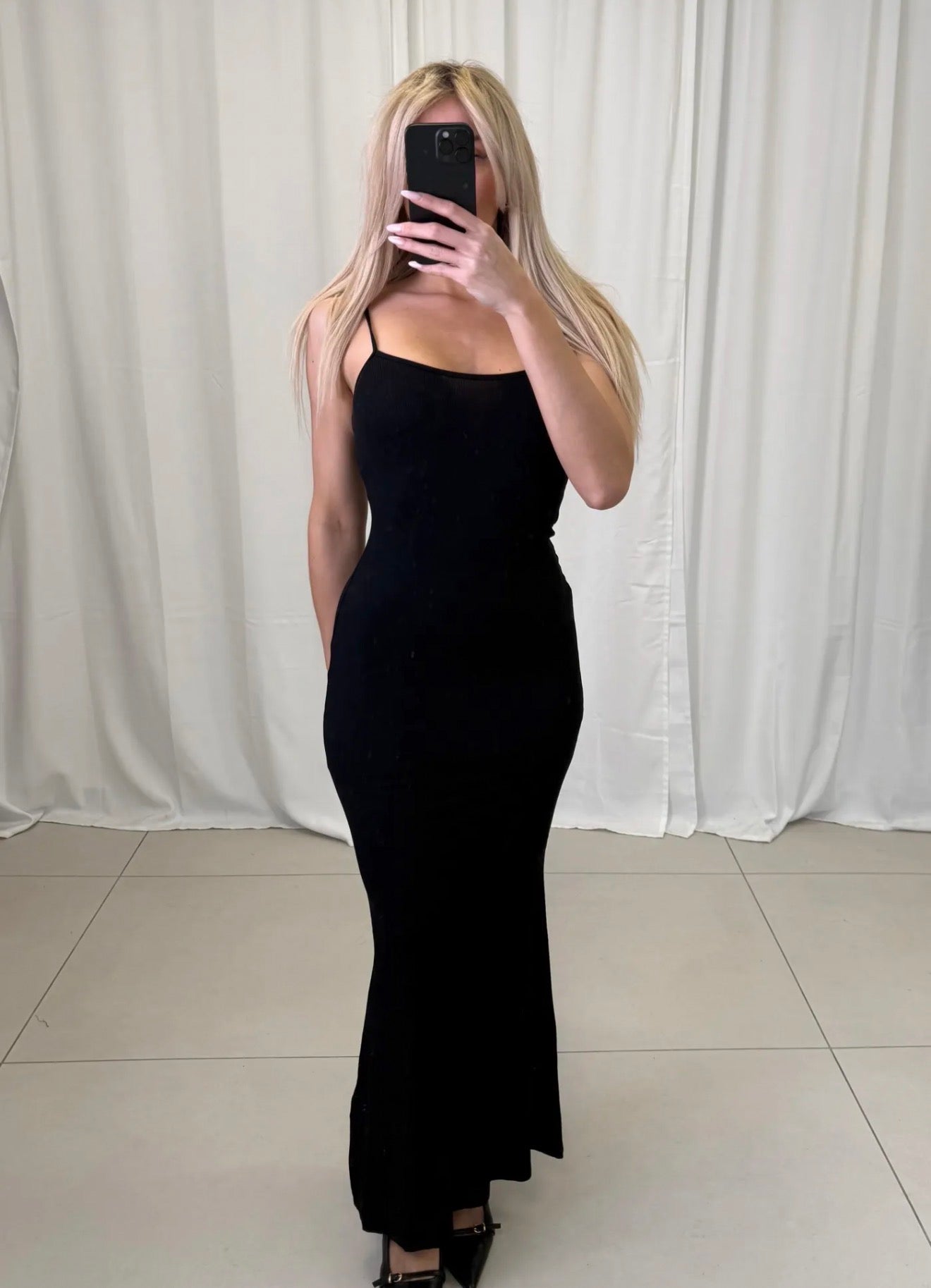 ⊹ TIFFY Maxikleid Black ⊹