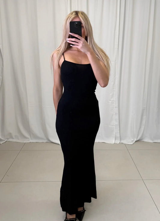 ⊹ TIFFY Maxikleid Black ⊹
