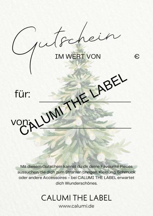 ⊹ Gutschein CALUMI THE LABEL ⊹ Christmas Edition