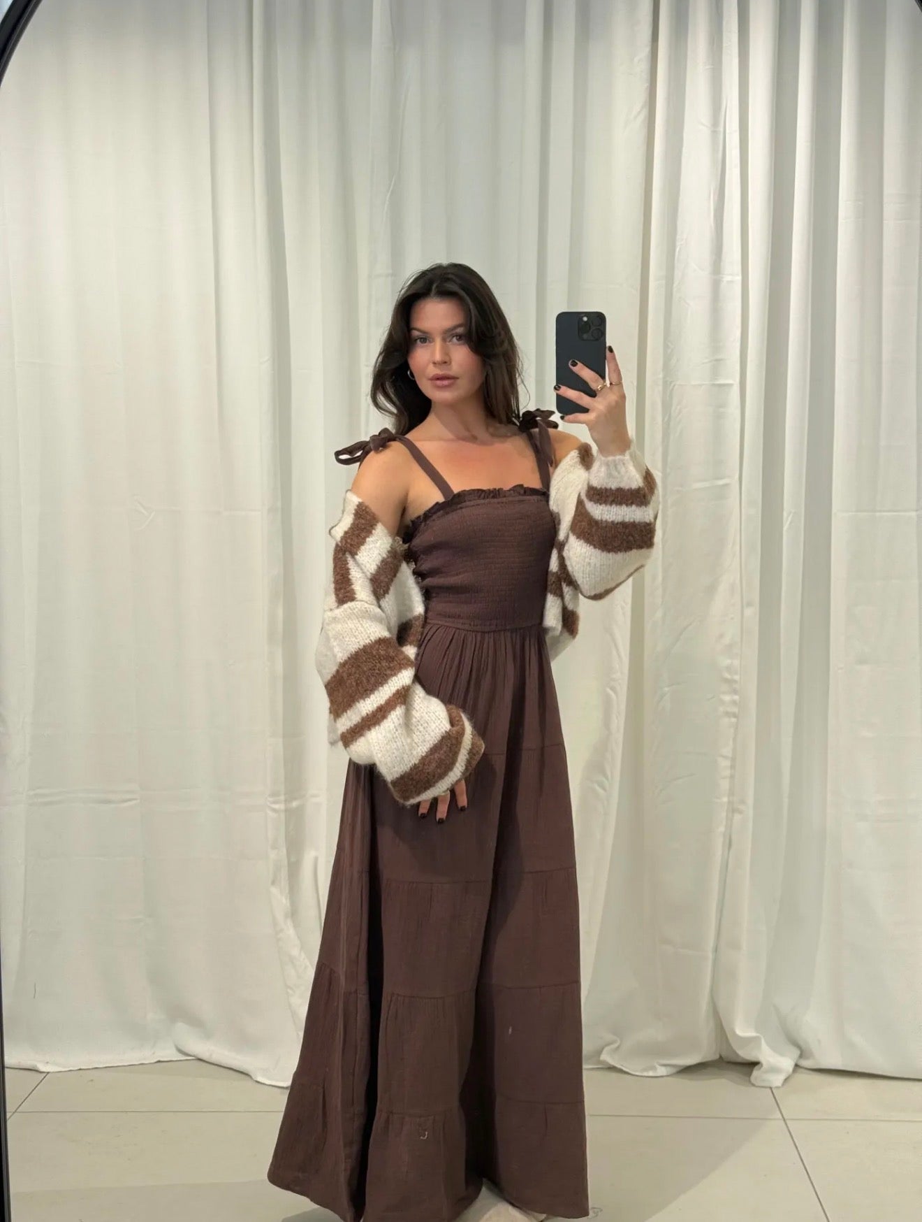 ⊹ OLIVIA Kleid Brown ⊹