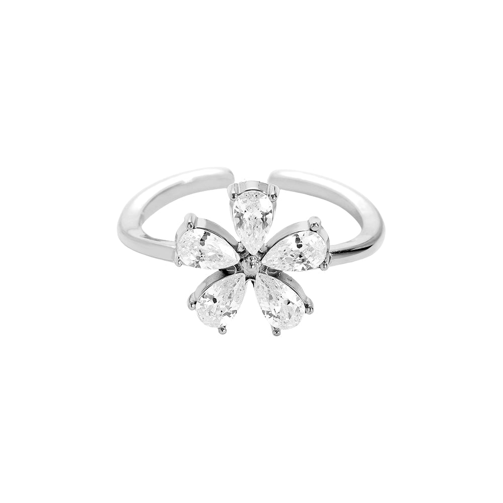 ⊹ FLORA Ring Silber ⊹