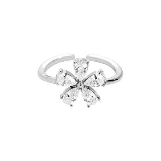 ⊹ FLORA Ring Silber ⊹