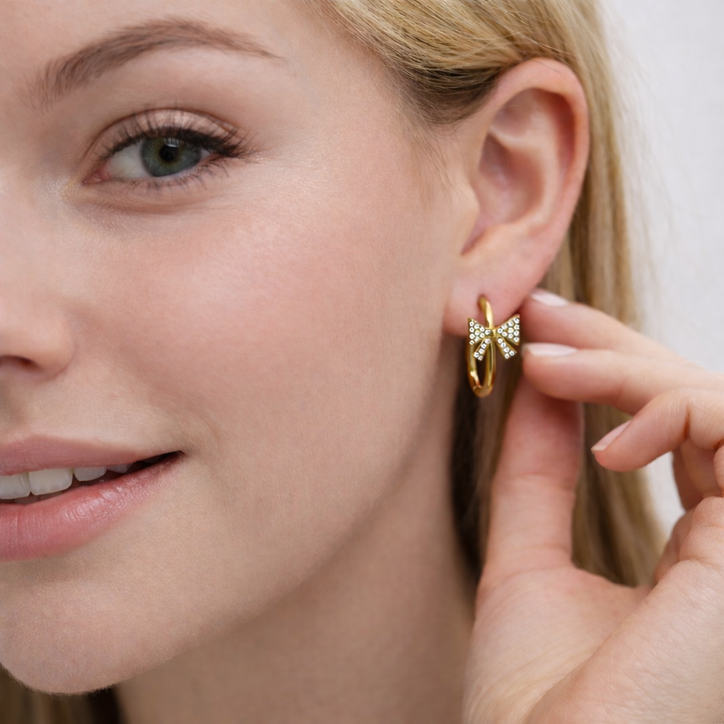 ⊹ SCHLEIFI Diamond Creolen Gold ⊹