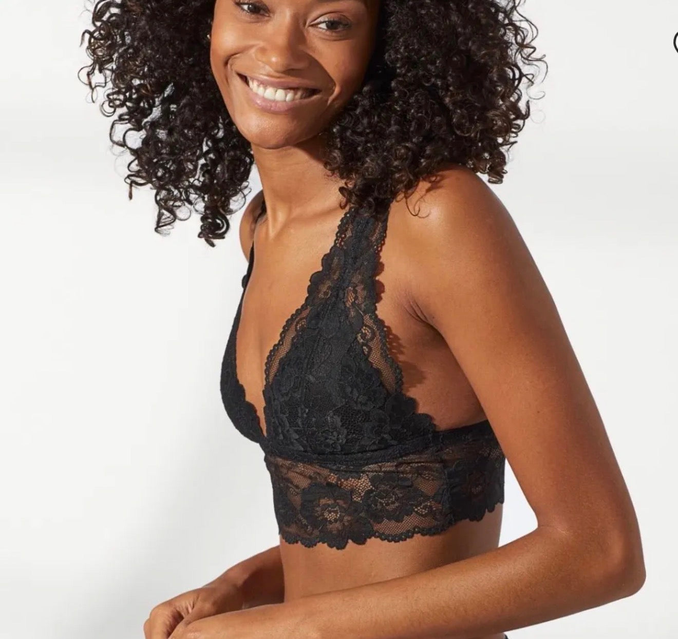 ⊹ AMBER Spitzen Bralette Black ⊹