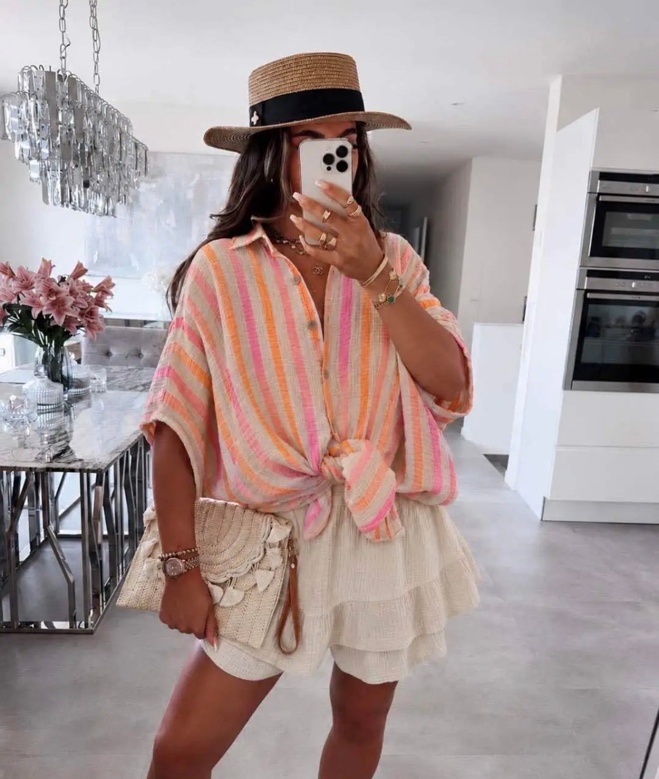 ⊹ CAPRI Bluse Summer Beige ⊹