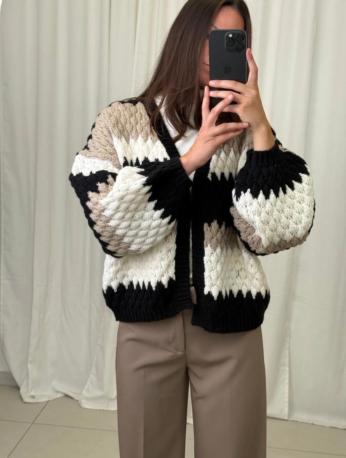 ⊹ POPI Strickjacke Black ⊹