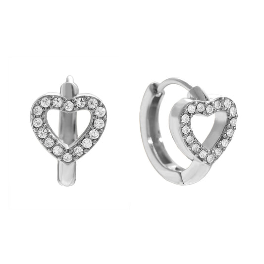 ⊹ LINÉA Diamond Creolen Silber ⊹