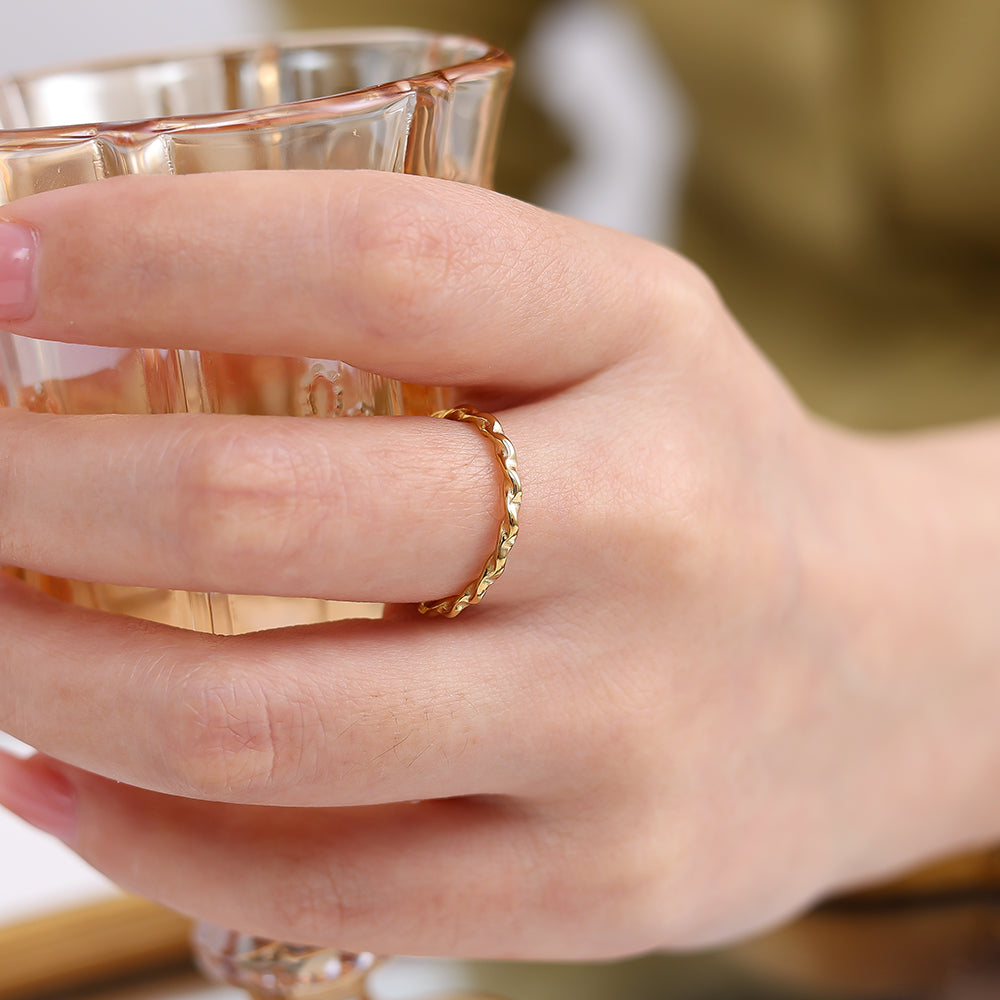 ⊹ SWIRLY Ring Gold ⊹