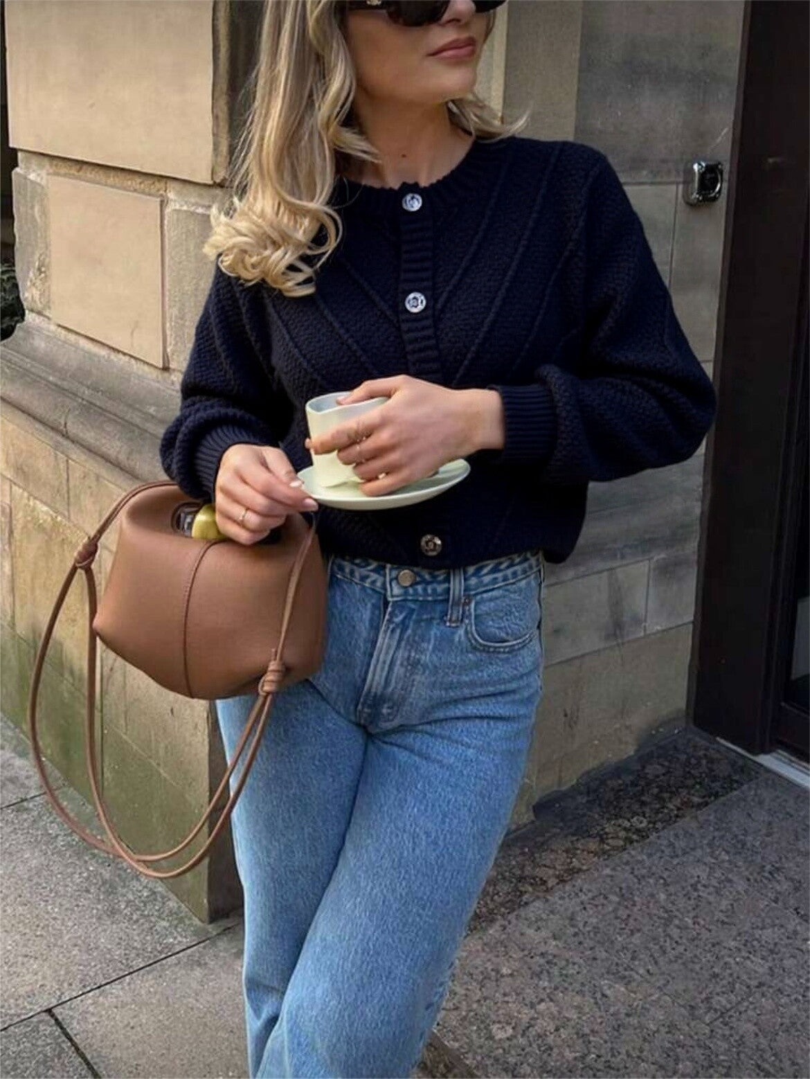 ⊹ ROSY Strickjacke Schwarz ⊹