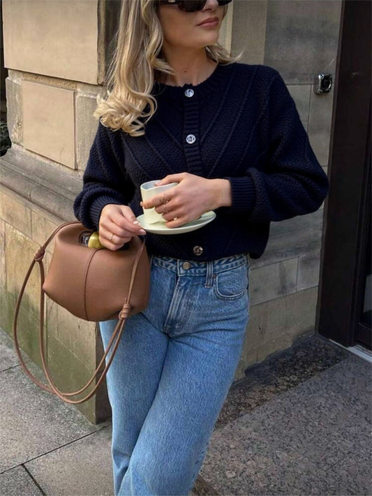 ⊹ ROSY Strickjacke Schwarz ⊹