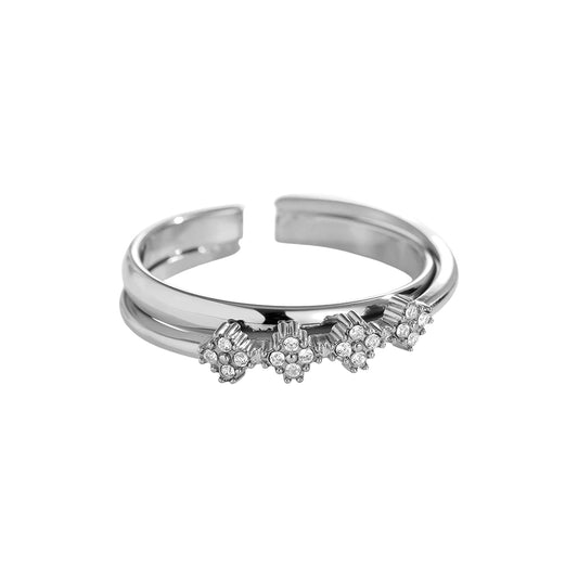 ⊹ PHOEBE DOUBLE Ring Silber ⊹