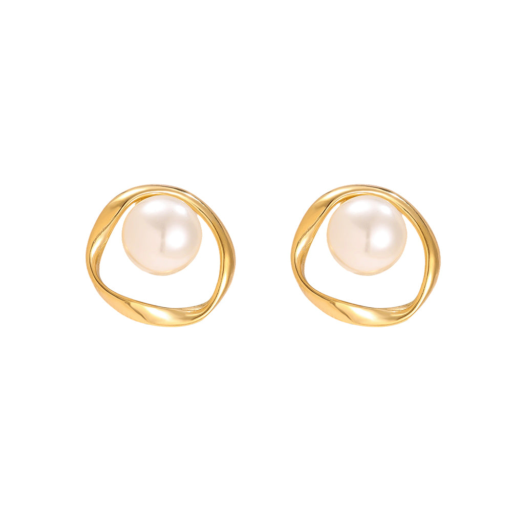⊹ PEARLA Ohrringe Gold ⊹