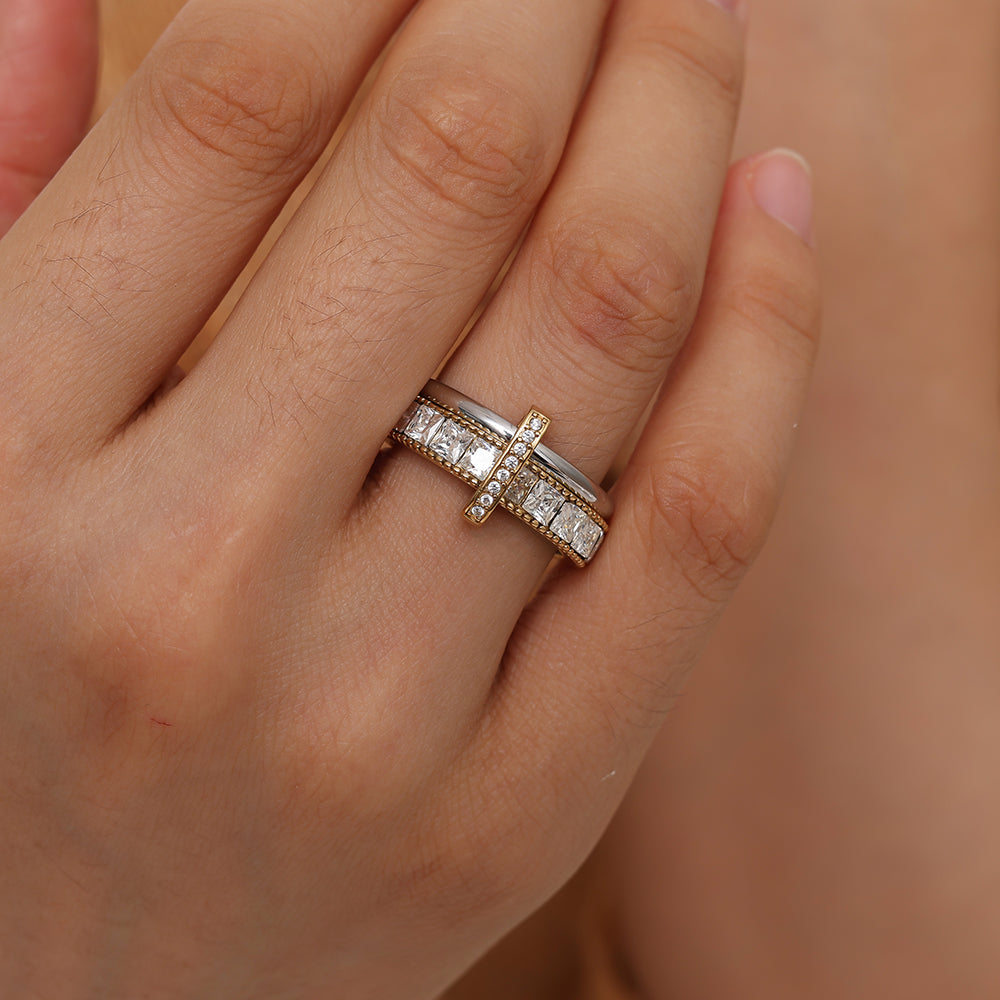 ⊹ DIAMORA Ring Bicolor ⊹
