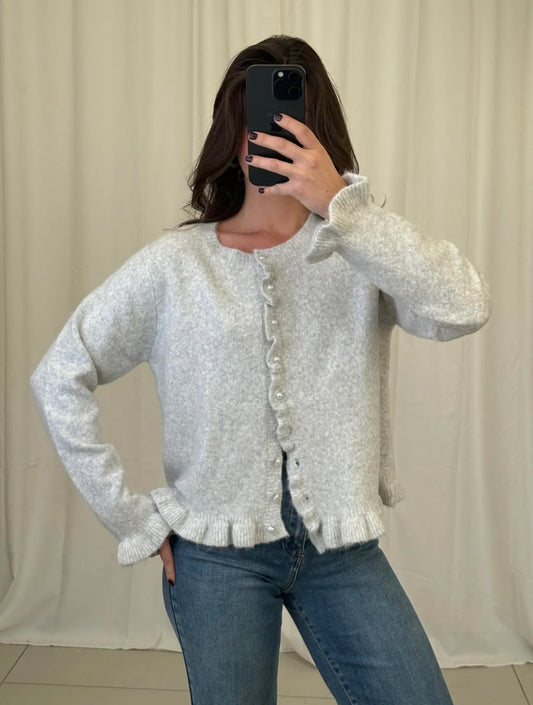 ⊹ PEARLY Strickjacke Grey ⊹