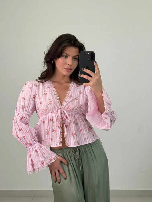⊹ ROSI Bluse Rose  ⊹
