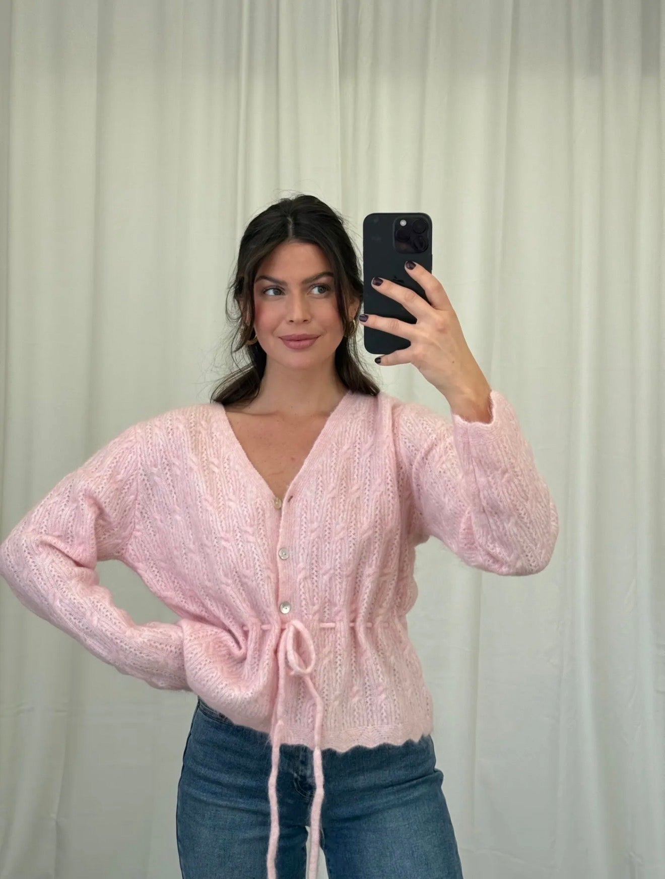 ⊹ CADIE Strickjacke Rosa ⊹