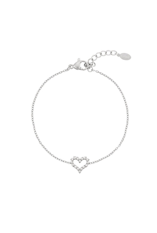 ⊹ HEARTFUL Armband Silber ⊹