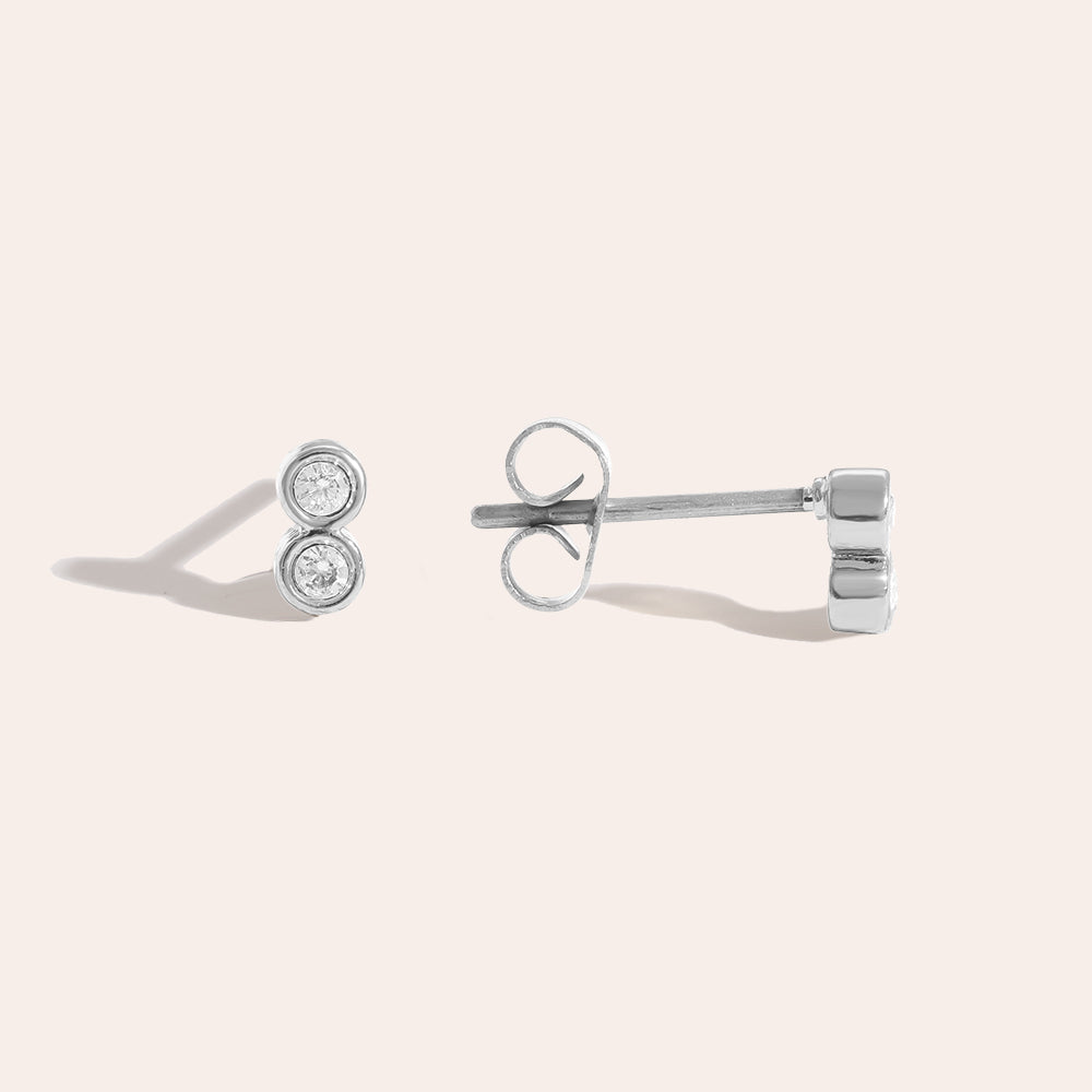 ⊹ BUBBLE Ohrstecker Silber ⊹