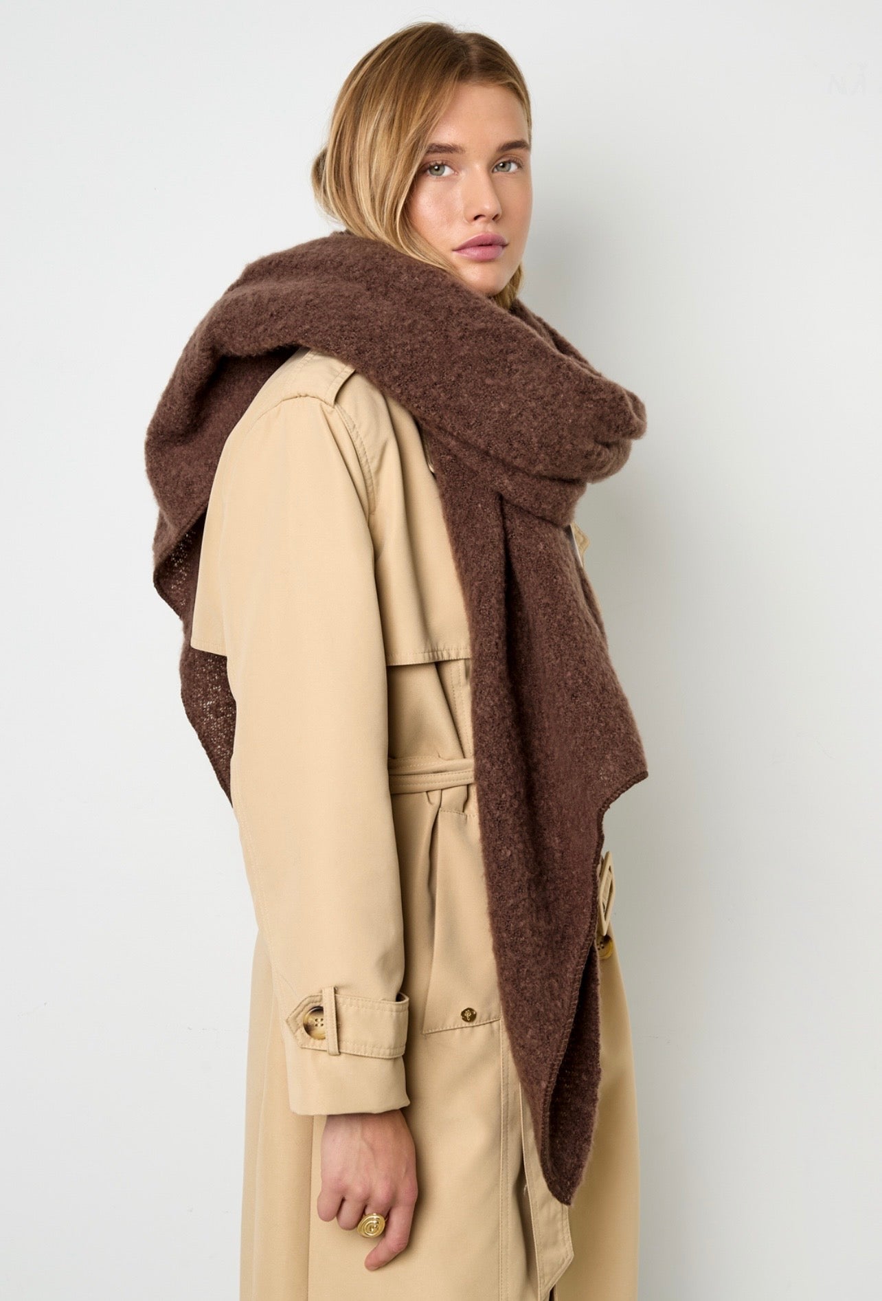 ⊹ FLUFFY Schal ⊹ Dunkelbraun