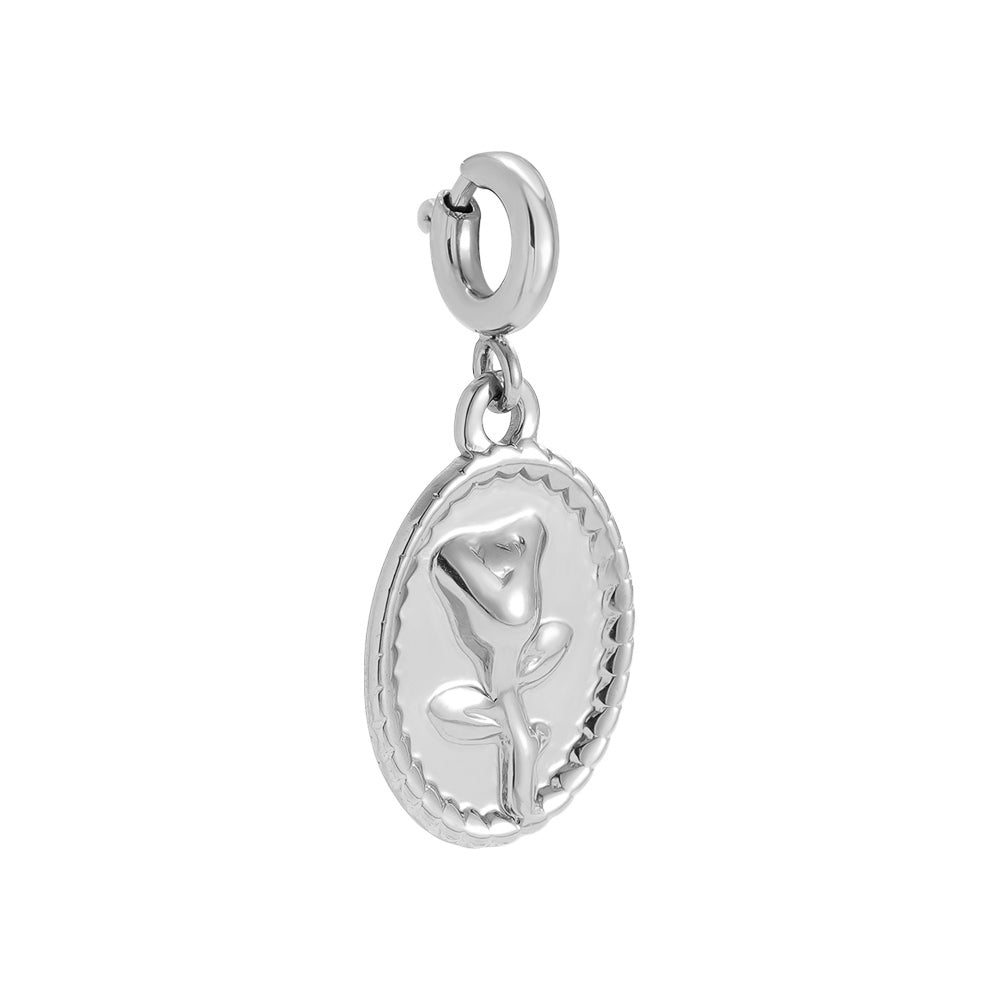 ⊹ ROSE Charm Silber ⊹