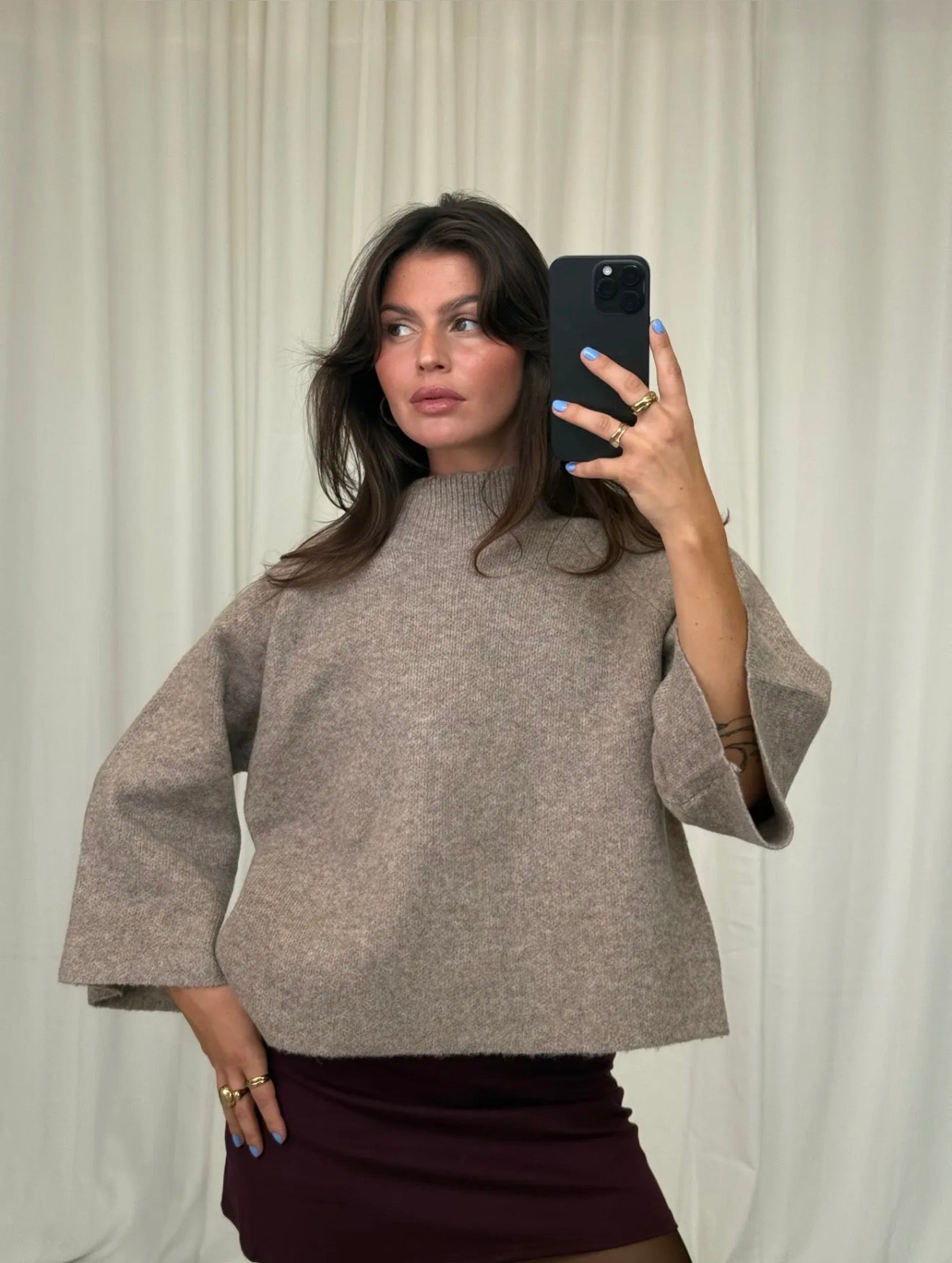 ⊹ SAGE Pullover Taupe ⊹