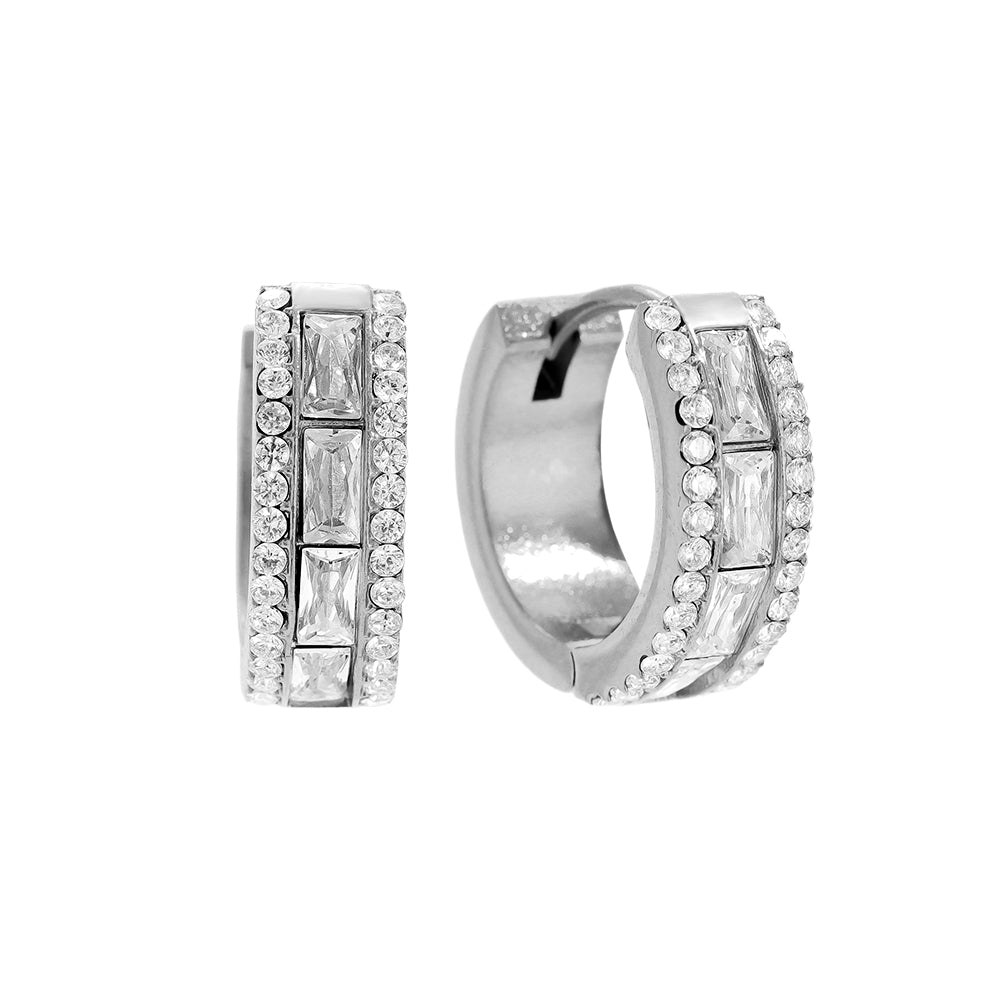 ⊹ BIG DIAMOND Ohrringe Silber ⊹