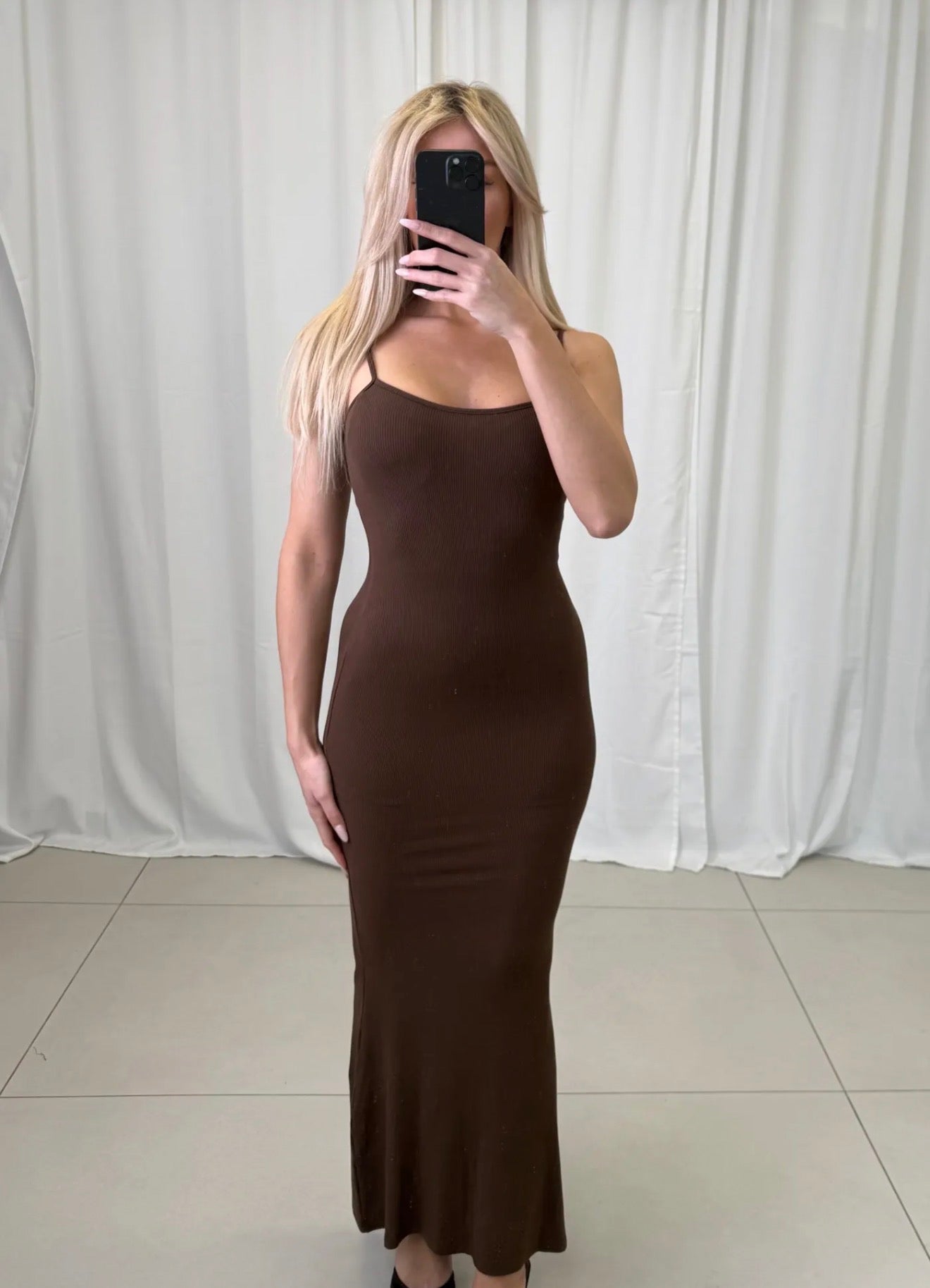 ⊹ TIFFY Maxikleid Brown ⊹