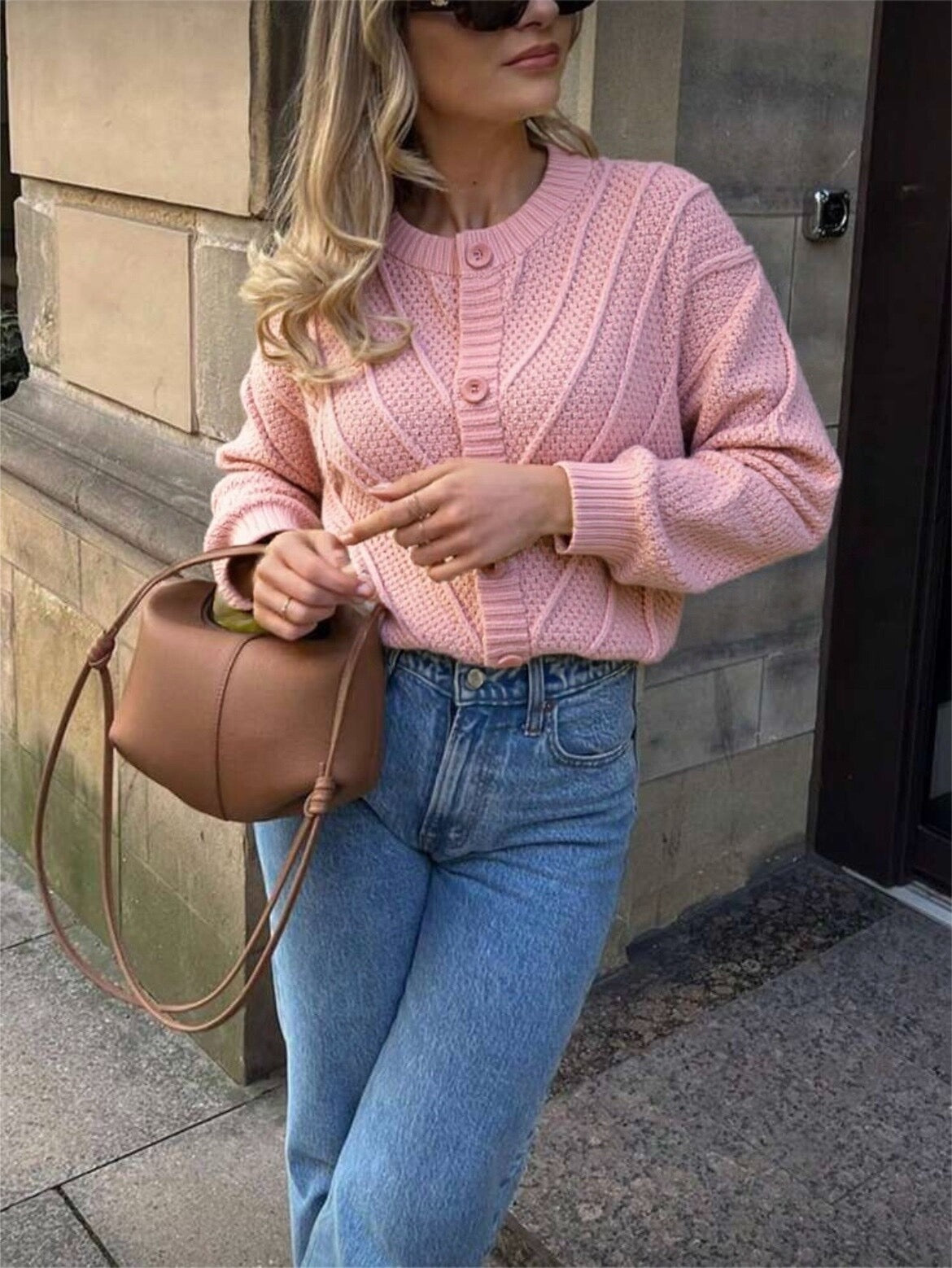 ⊹ ROSY Strickjacke Rosa ⊹